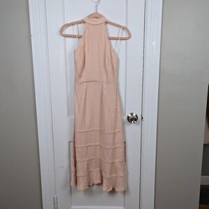 Finders | Blush Pink Halter Neck Midi/Maxi Dress Size XXS